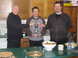 Graham Barlow presented with the Yongquan Cup by Sifu Rand and Sifu Smith